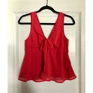 Abercrombie & Fitch Tie Front Tank Top